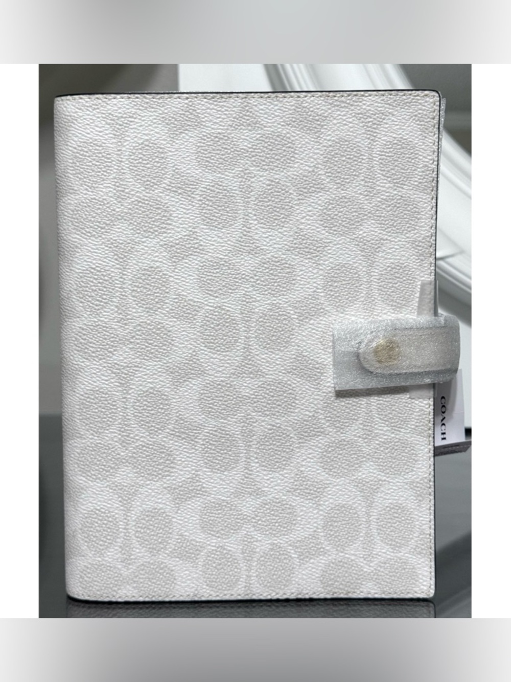 COACH Notebook In‎ Signature Canvas, IM/WHITE/CHALK